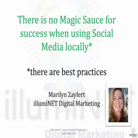 There is no Magic Sauce for Success when using Social Media Locally