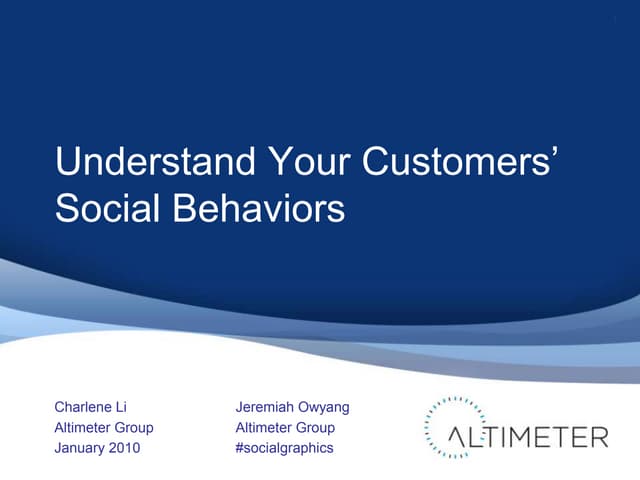Understand Your Customers' Social B...