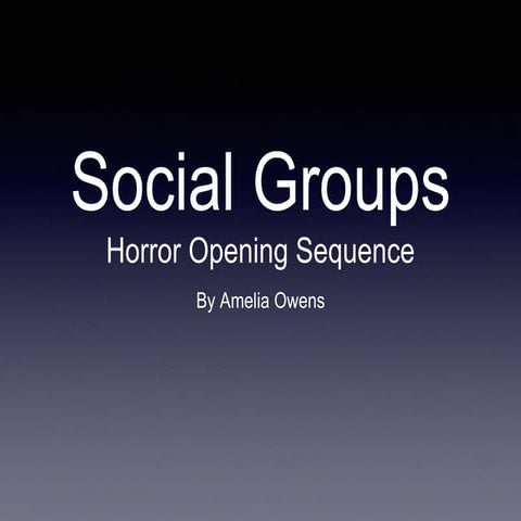 Social groups