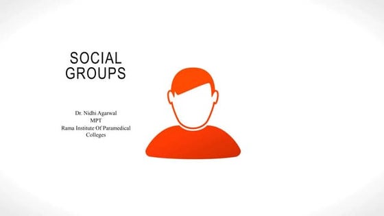 Nature and types of Groups | PPT