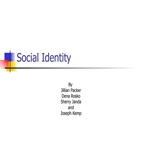 Social Identity