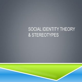 Social identity theory pp