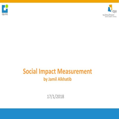 Social Impact Measurement