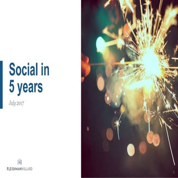 Social in 5 Years: Will You Still Be Relevant?