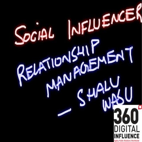 Social influencer relationship management