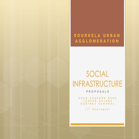 Social infrastructure proposals for rourkela, orissa