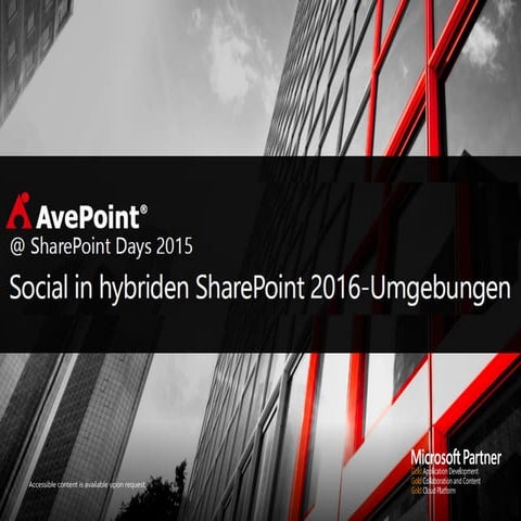 Social in hybriden SharePoint 2016-Umgebungen