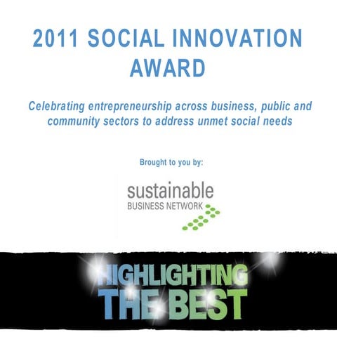 Social innovation entrants