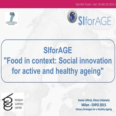 Social Innovation for Healthy Aging 2015