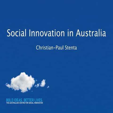 Social innovation in Australia