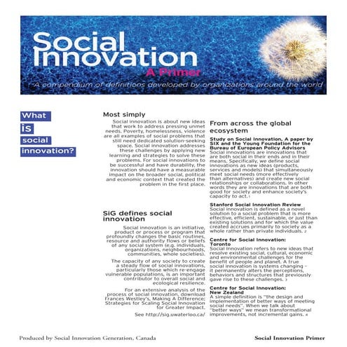 Theories Of Social Innovation Danielle Logue | PDF
