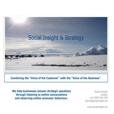 Social insight strategy