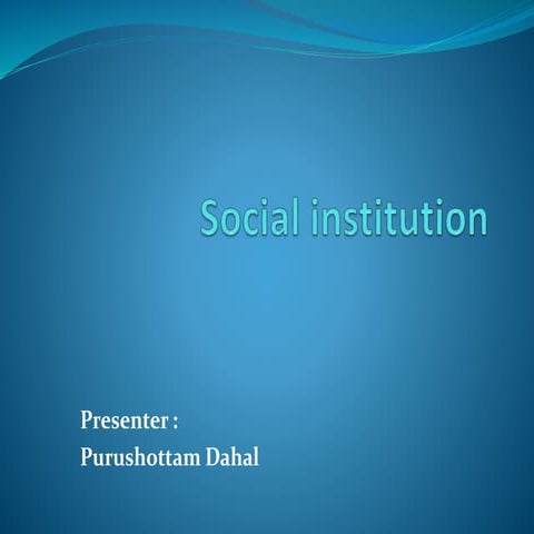 Social institution