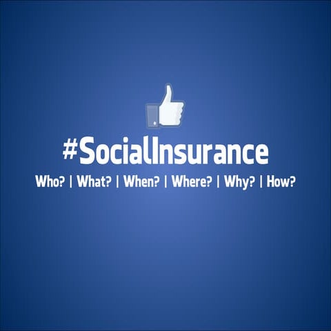 #Social insurance