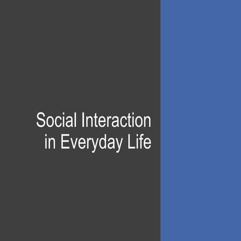 Social interaction