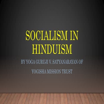 Socialism in hinduism