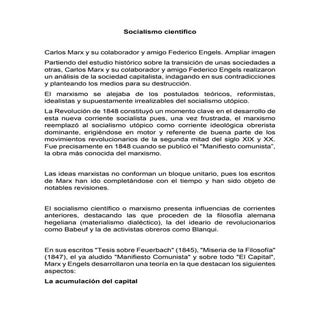 Socialismo científico