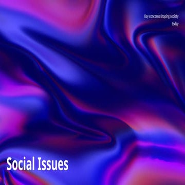 Social Issues Project ideas for assignment | PPTX