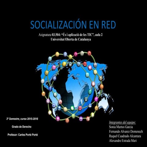 Socialización en red