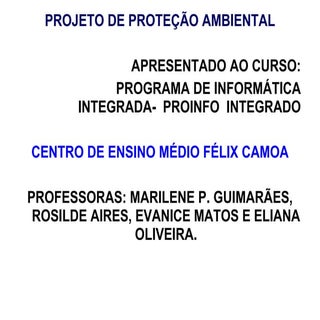 Socializando experiencia com projeto