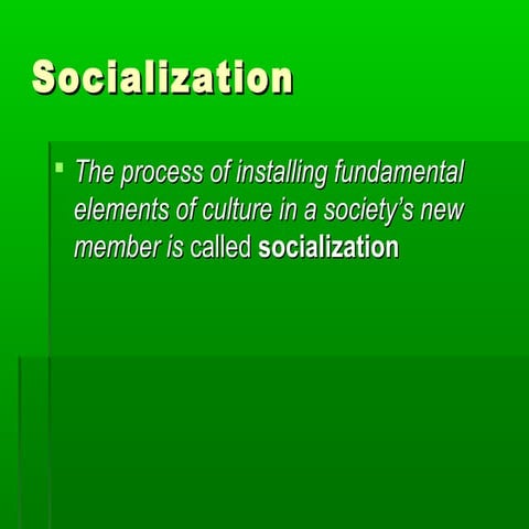 Socialization (sociology)