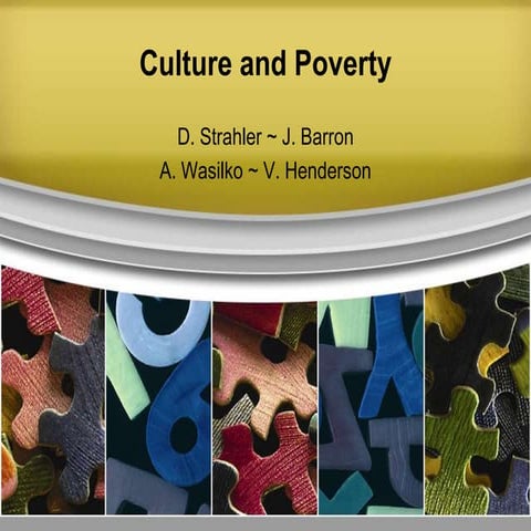 Social Justice: Culture & Poverty