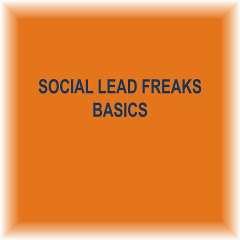 Social lead freak basics