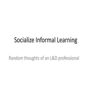 Social learning 101