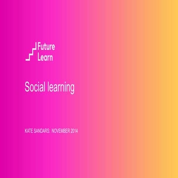 Social learning