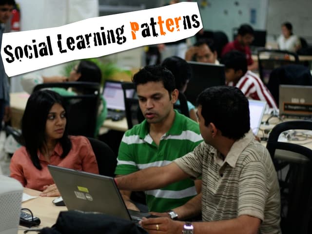 Social learning patterns