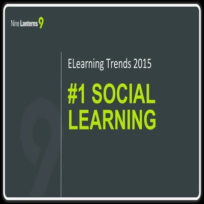ELearning Trends 2015: #1 Social Learning