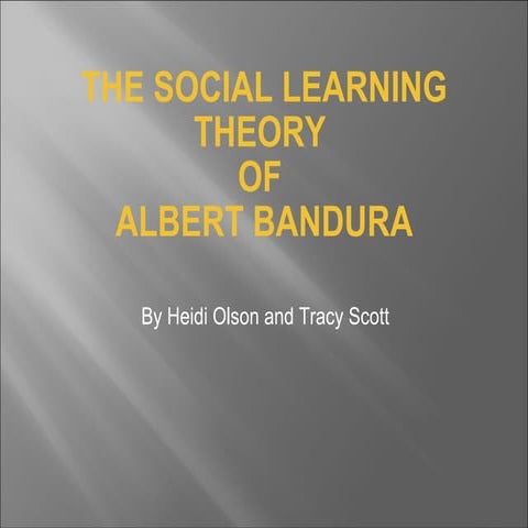 Social Learning Theory