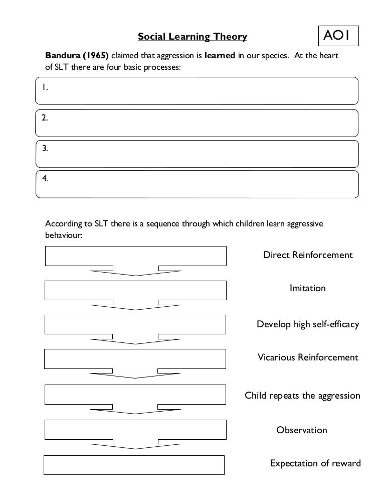 Social learning theory recap sheet