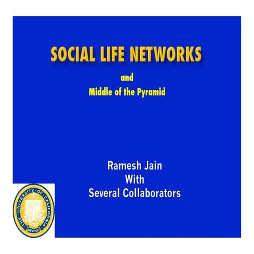 Social life networks presentation at fb 110713