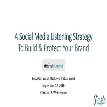 How to Create a Social Media Listening Strategy to Build & Protect Your Brand