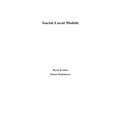 Social local mobile
