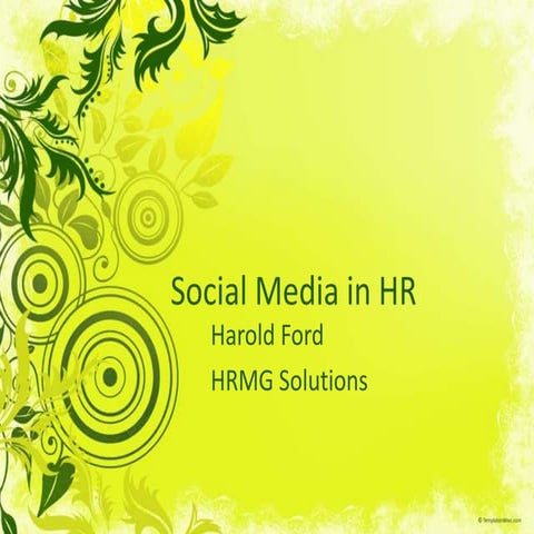 Social Media in HR