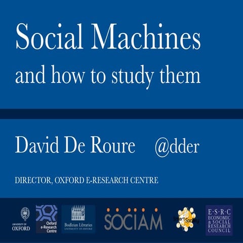 Social Machines and how to study them
