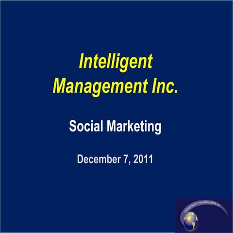 Social marketing