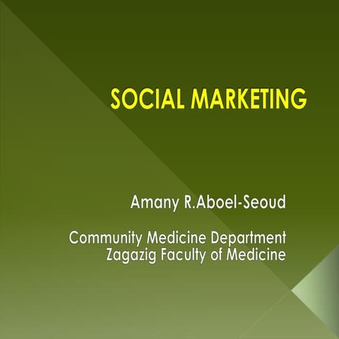 Social marketing