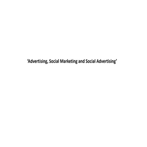 Social marketing