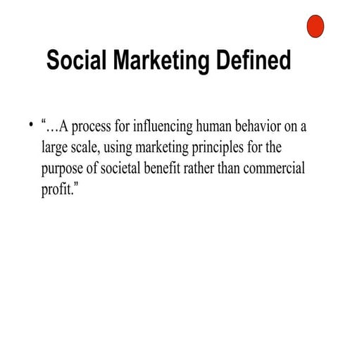 Social marketing