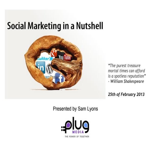 Social Marketing in a Nutshell