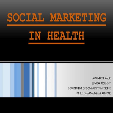 Social marketing in health