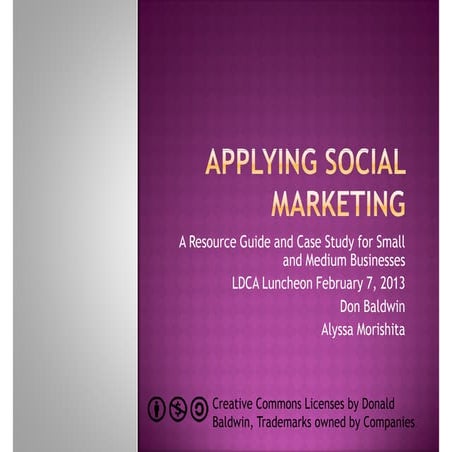 Social marketing ldca