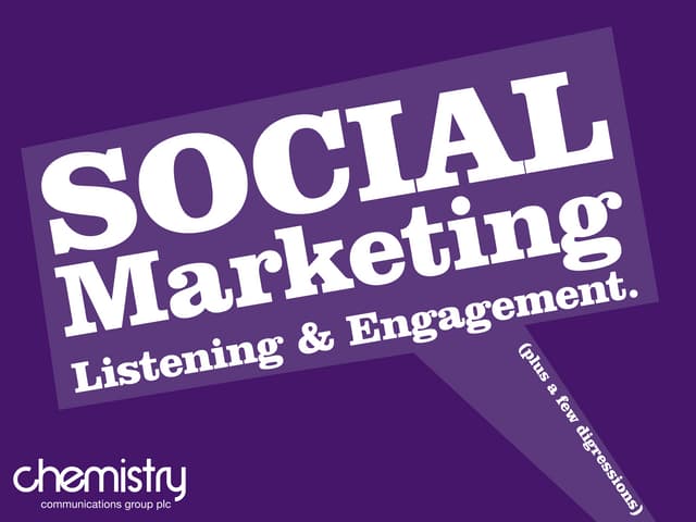 Social Marketing, Listening and Engagement