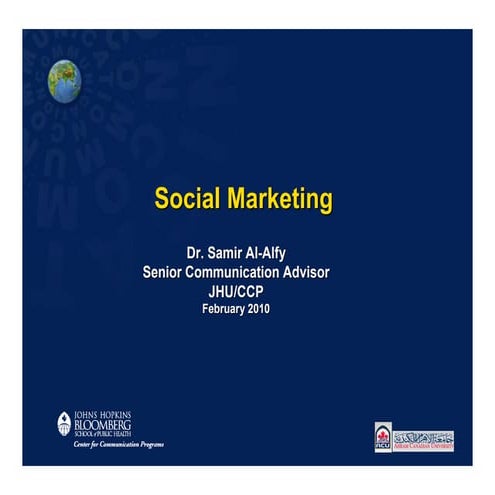 Social marketing planning process