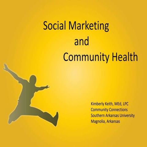 Local Social Marketing and Public Health in Rural Communities