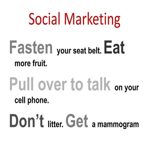 Social marketing seminar