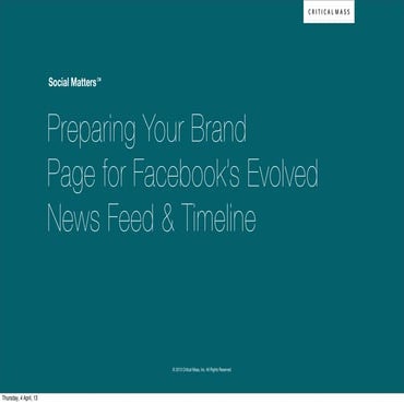 Social Matters: What Your Brand Needs to Know About Facebook's Latest Tweaks